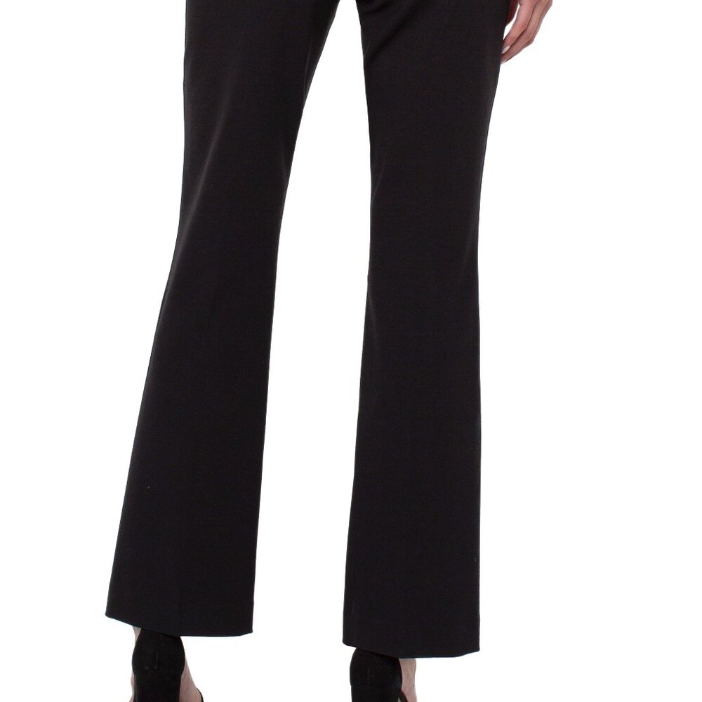 NWT Liverpool Kelsey Flare Ponte Pants In Black - Picture 6 of 8